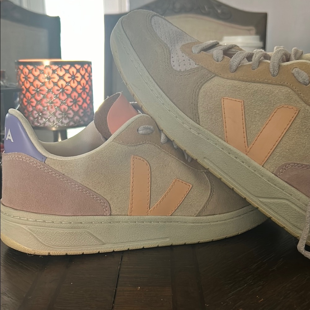 Veja Sneakers with Beige and Peach Tones